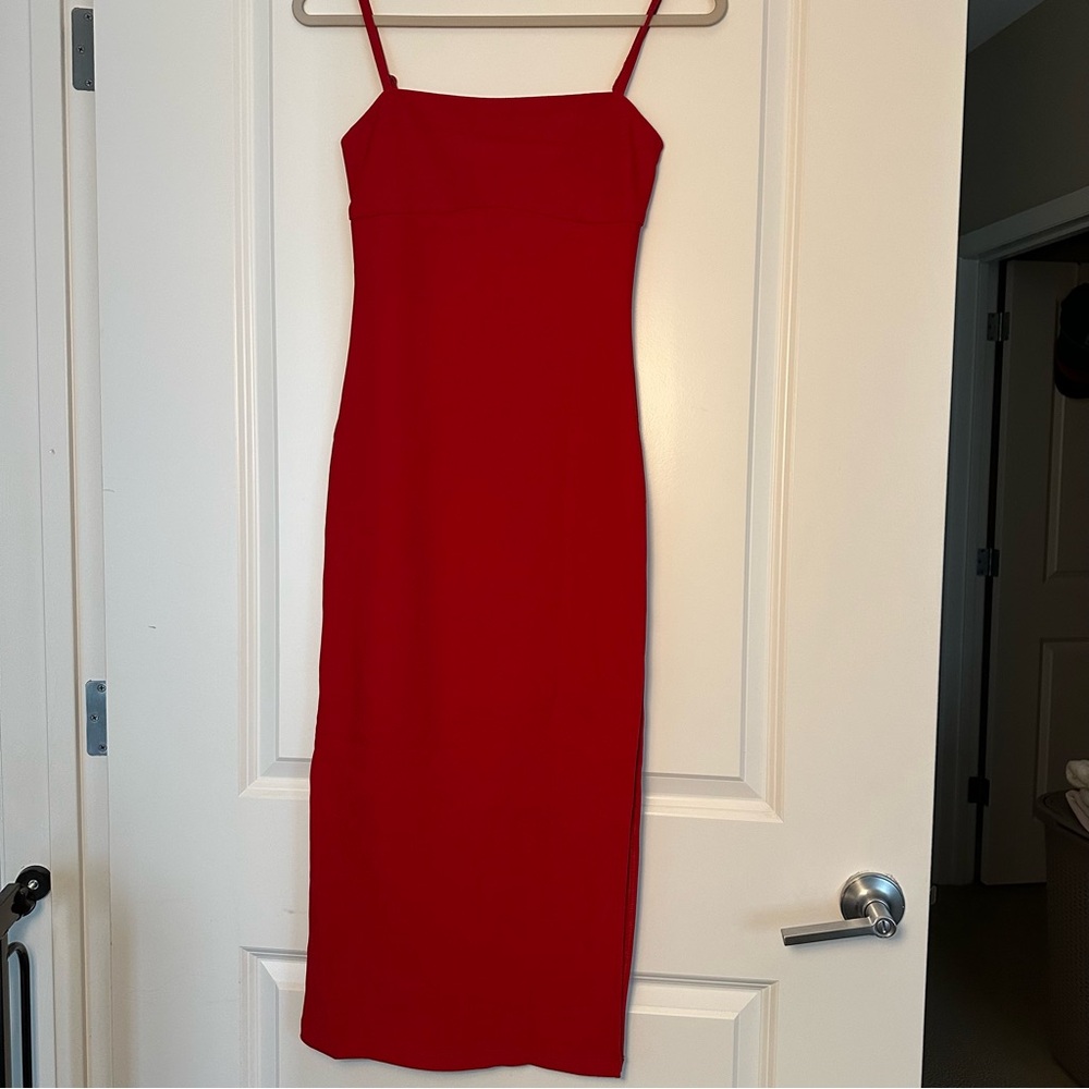 Hello Molly Red Maxi Slip Dress